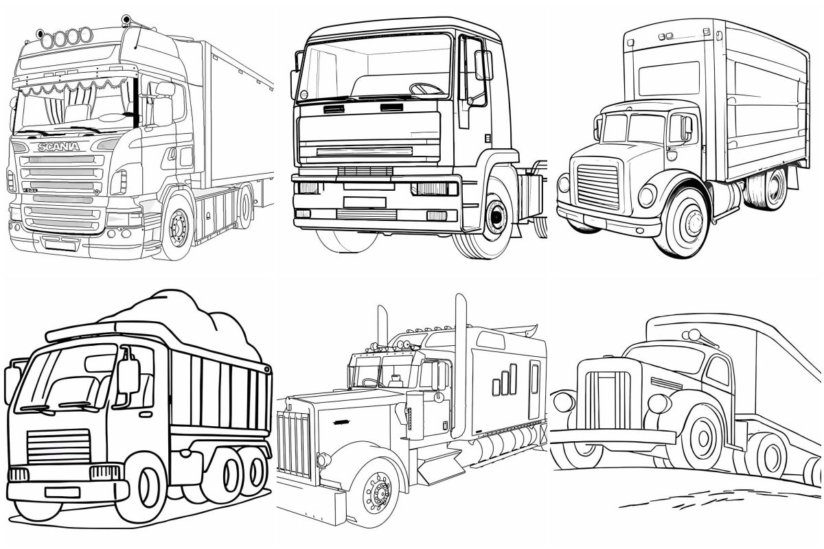 coloringpages Trucks coloring pages