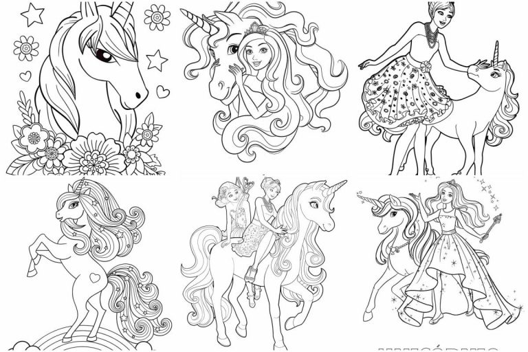 coloringpages Unicorn coloring pages