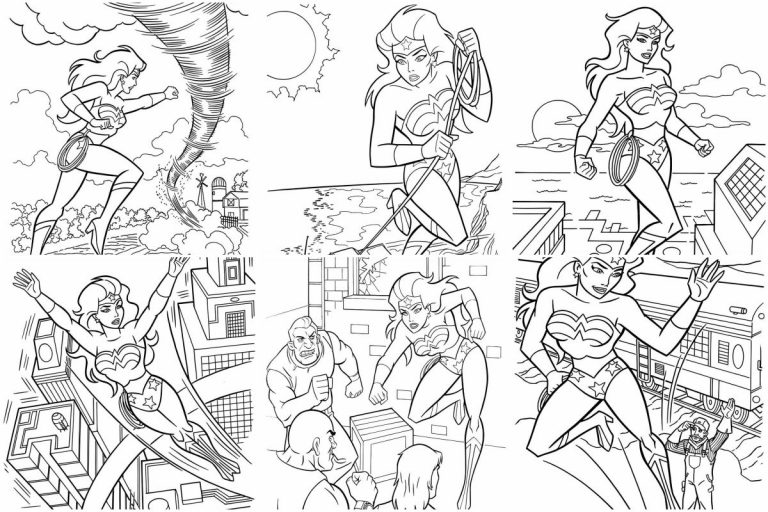 coloringpages Wonder Woman coloring pages