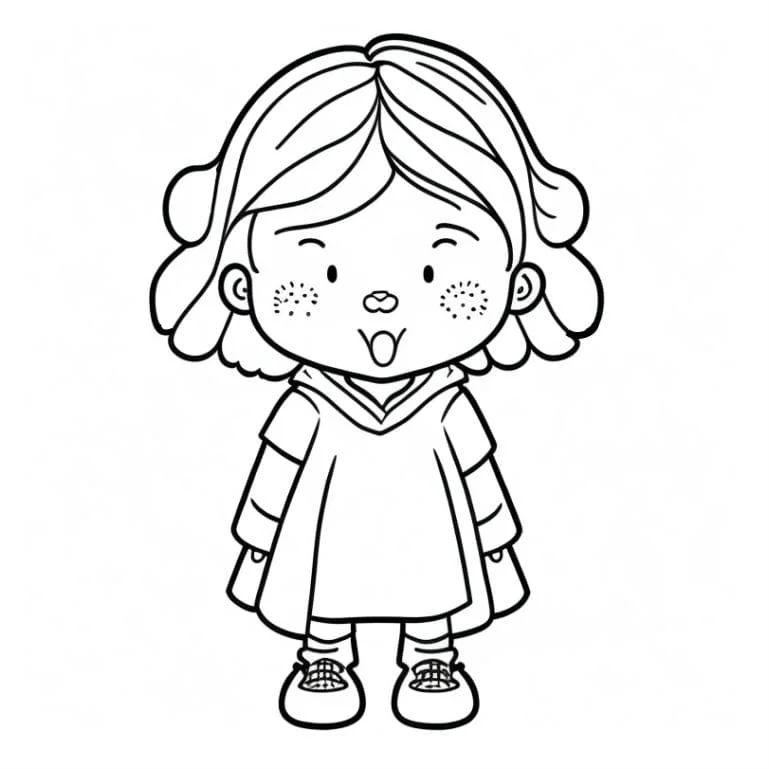 menina para colorir 35 jpg