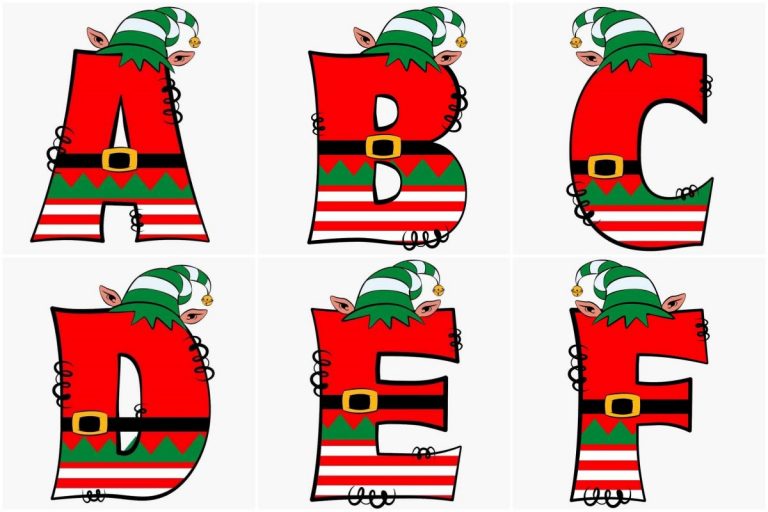 personalizedalphabet Free Printable Christmas Alphabet